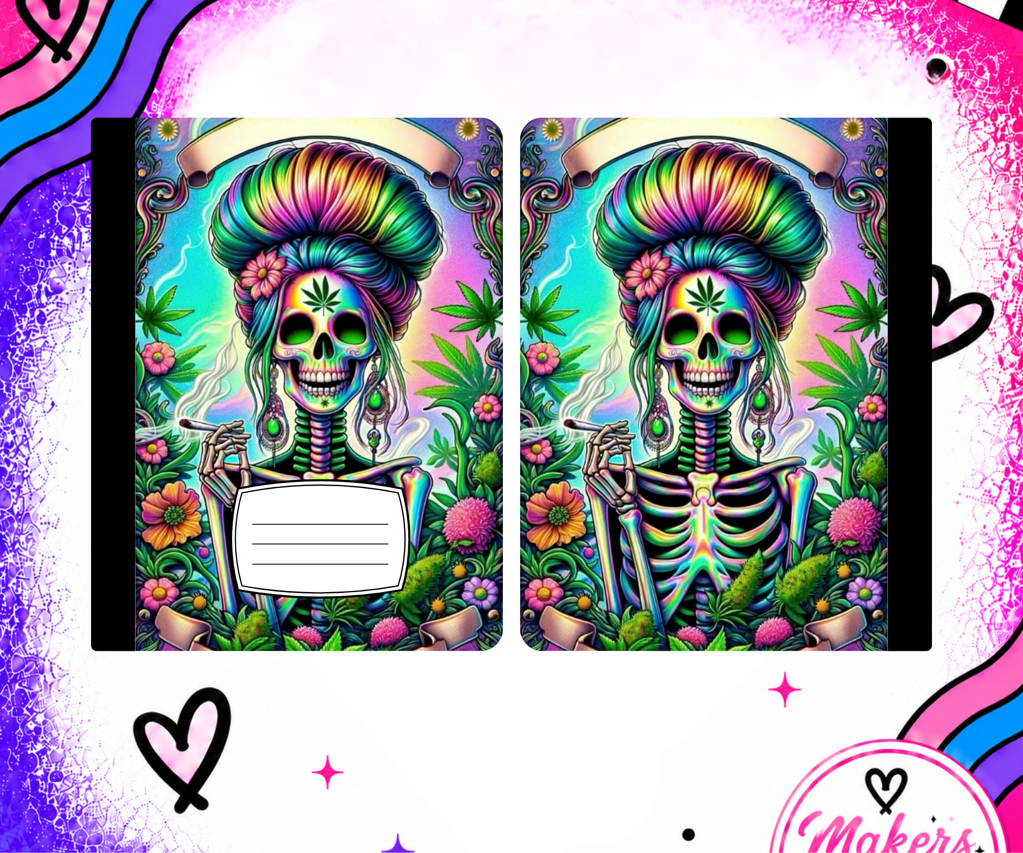 Green queen notebook cover