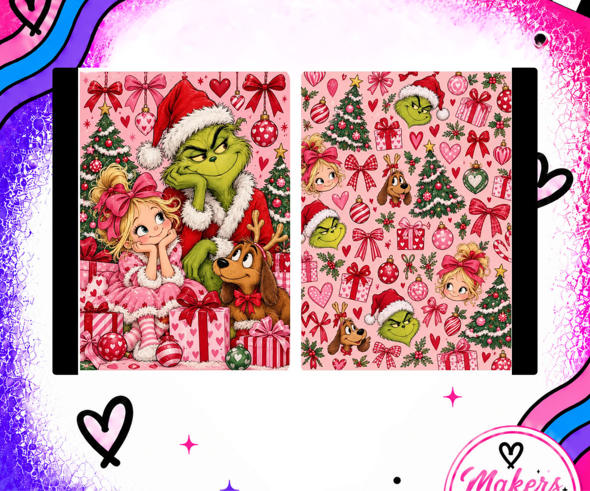 MEAN GREEN AND FRIENDS CHECKERED Notebook cover