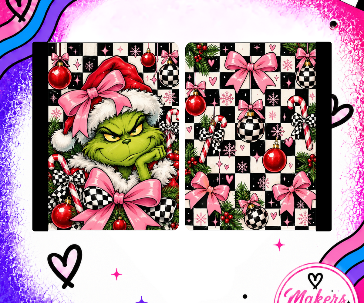 MEAN GREEN CHECKERED Notebook cover