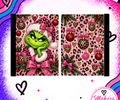 mRS. MEAN GREEN  PINK Notebook cover