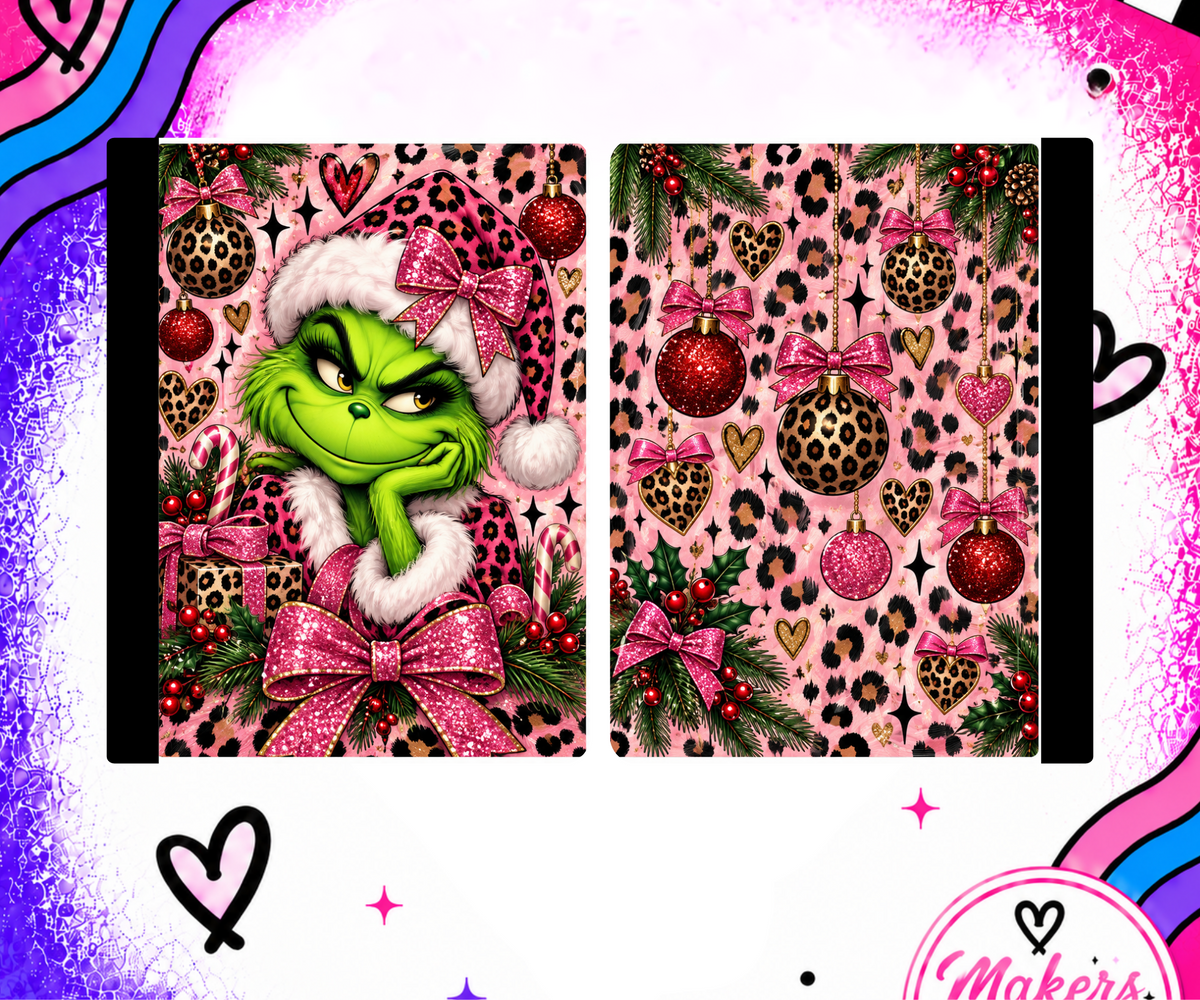 mRS. MEAN GREEN  PINK Notebook cover