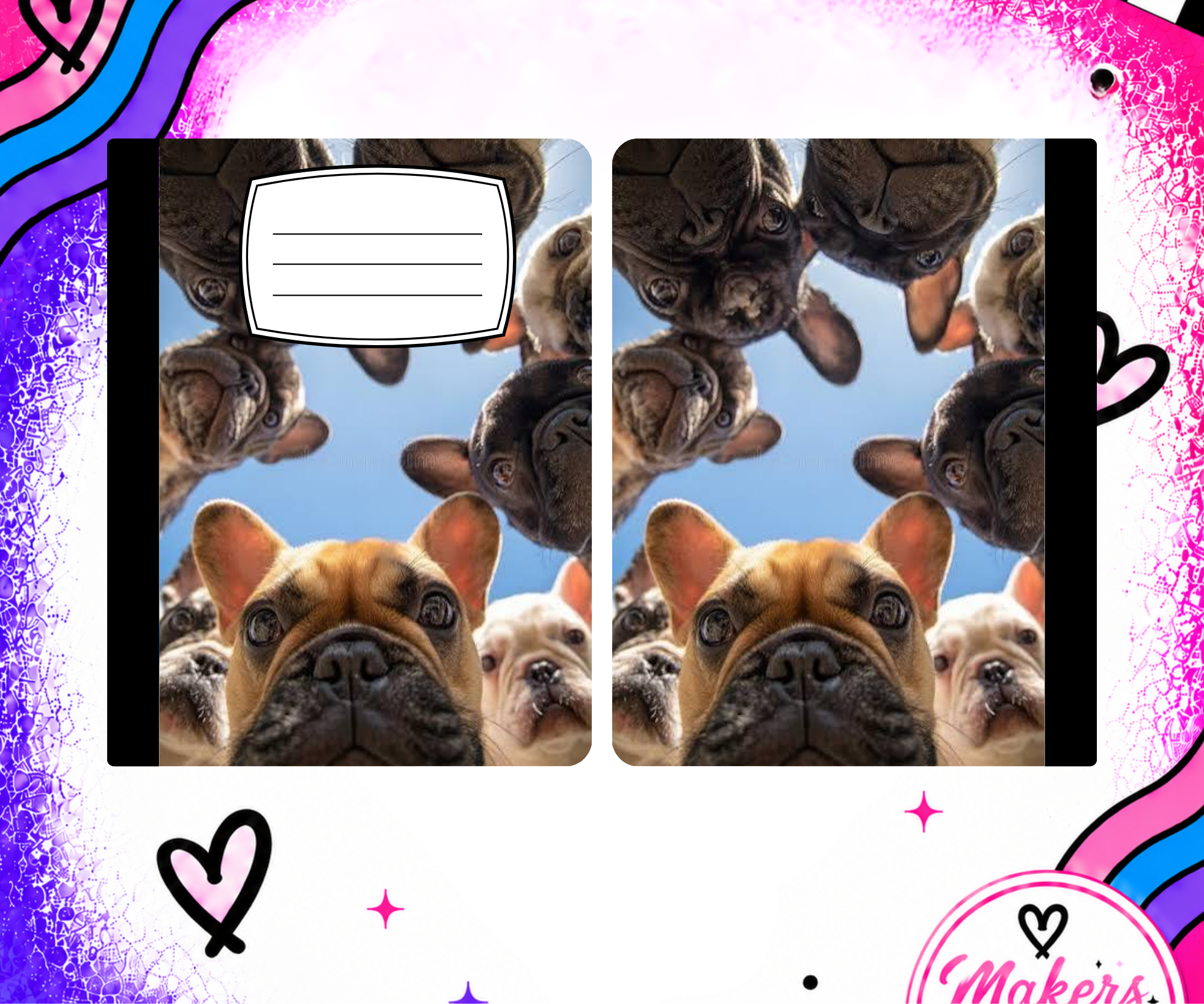 FRENCHIES notebook cover