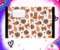 ORAND BLACK AND WHITE CHEER notebook cover