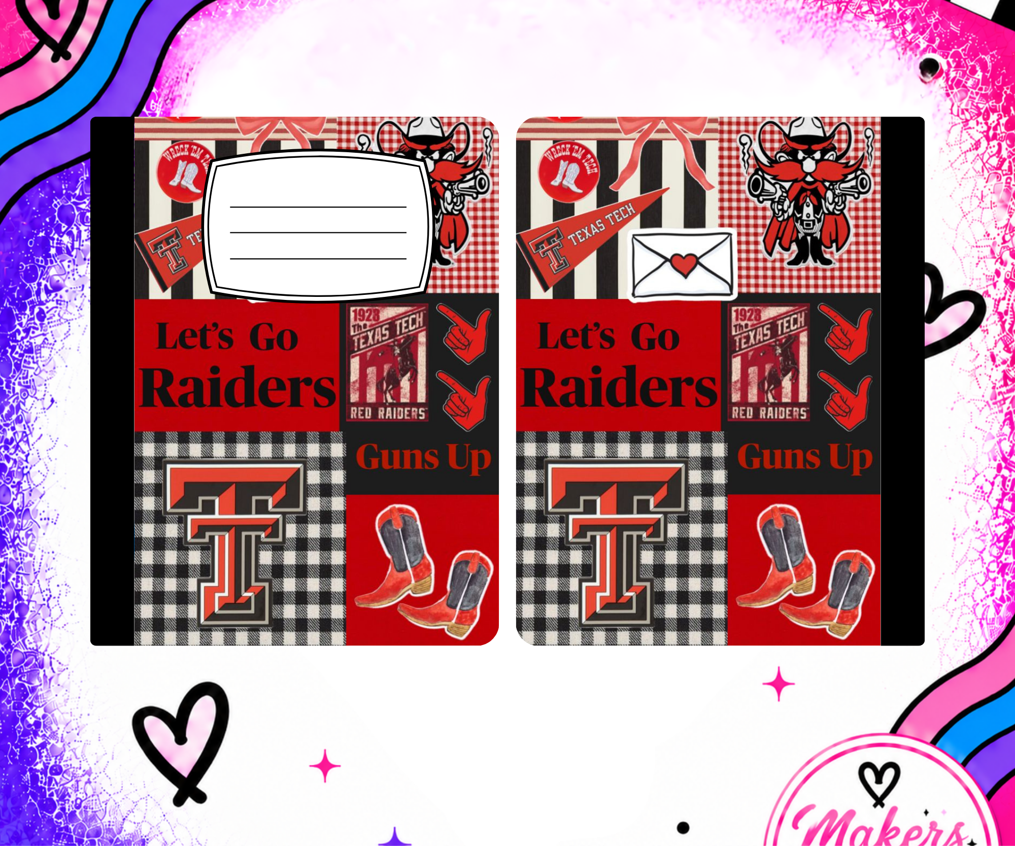 TEXAS TECH notebook cover