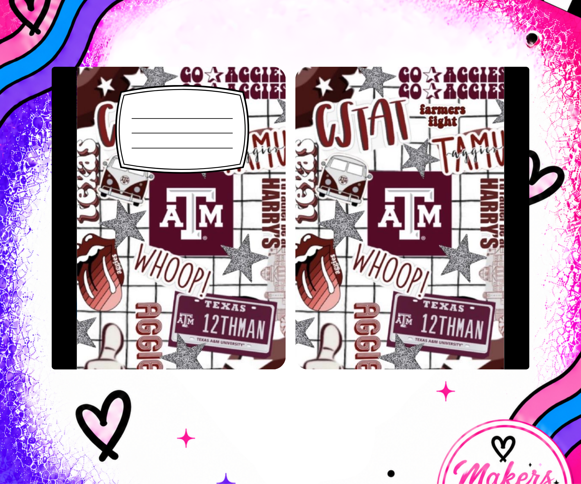 TEXAS A&M Notebook cover