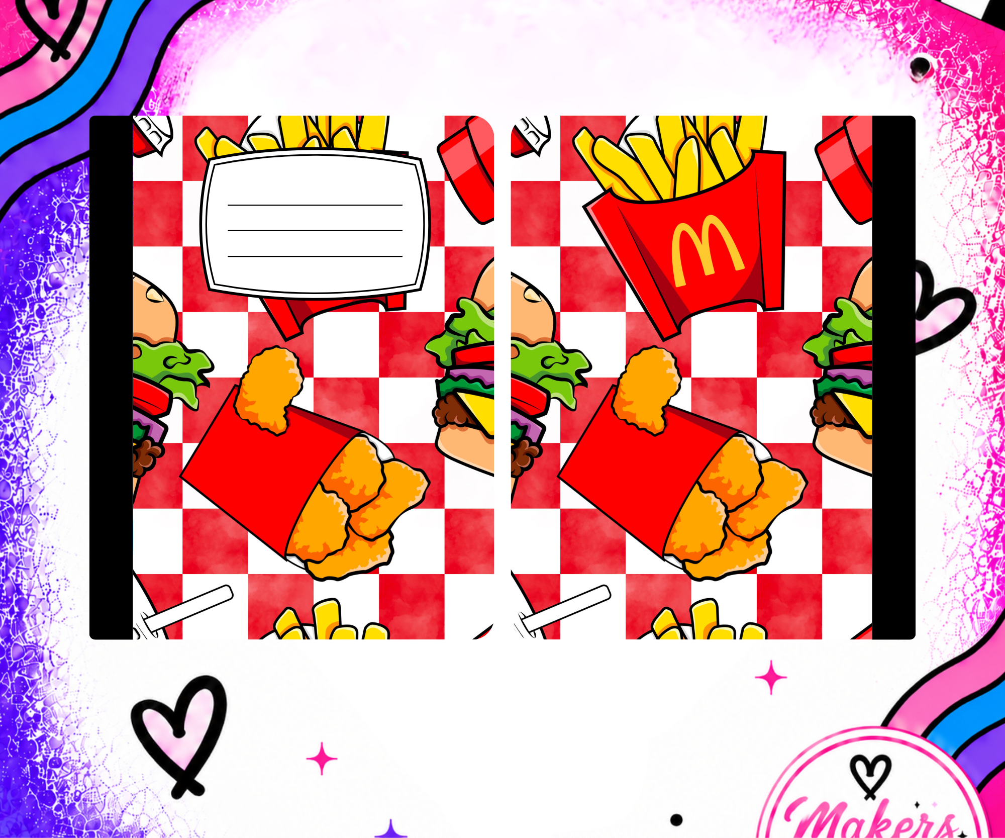 FAST FOOD Notebook cover