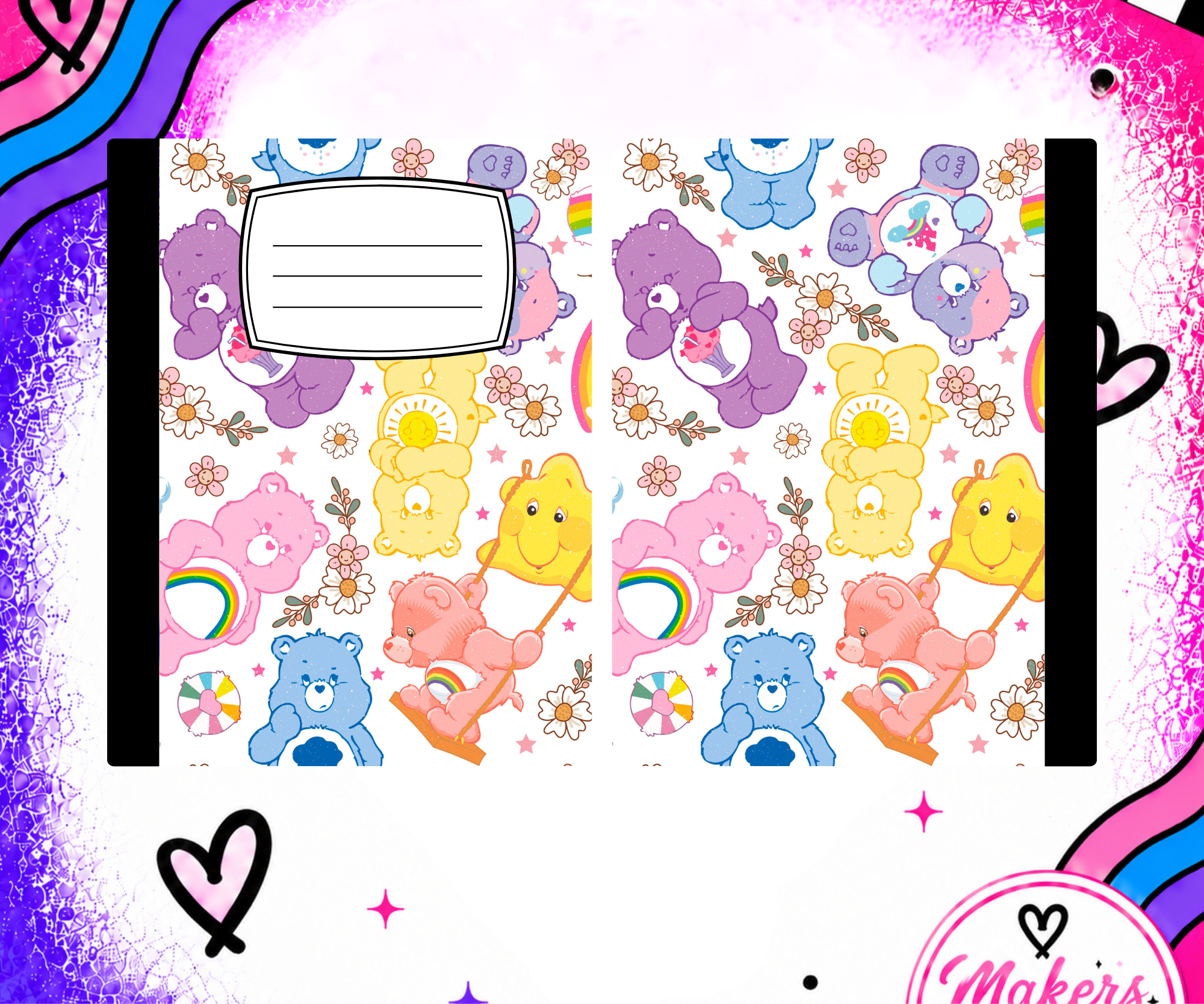 CARE BEAR 2025 Notebook cover