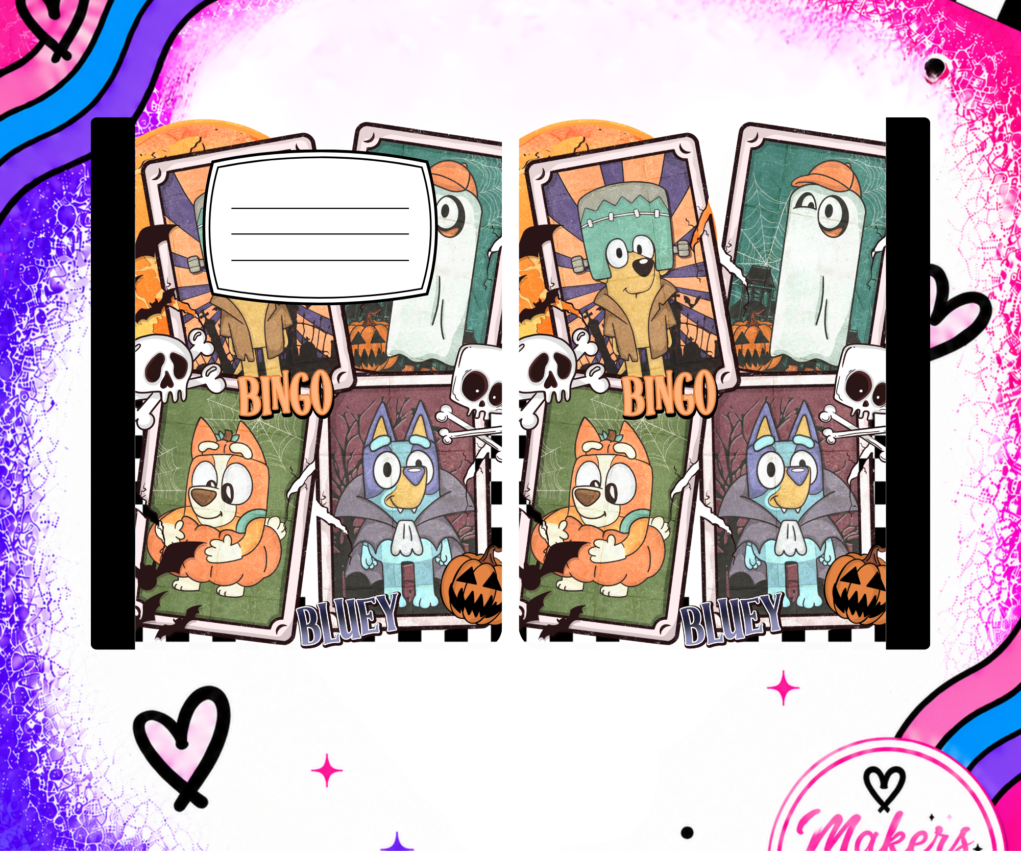 HALLOWEN DOGS Notebook cover