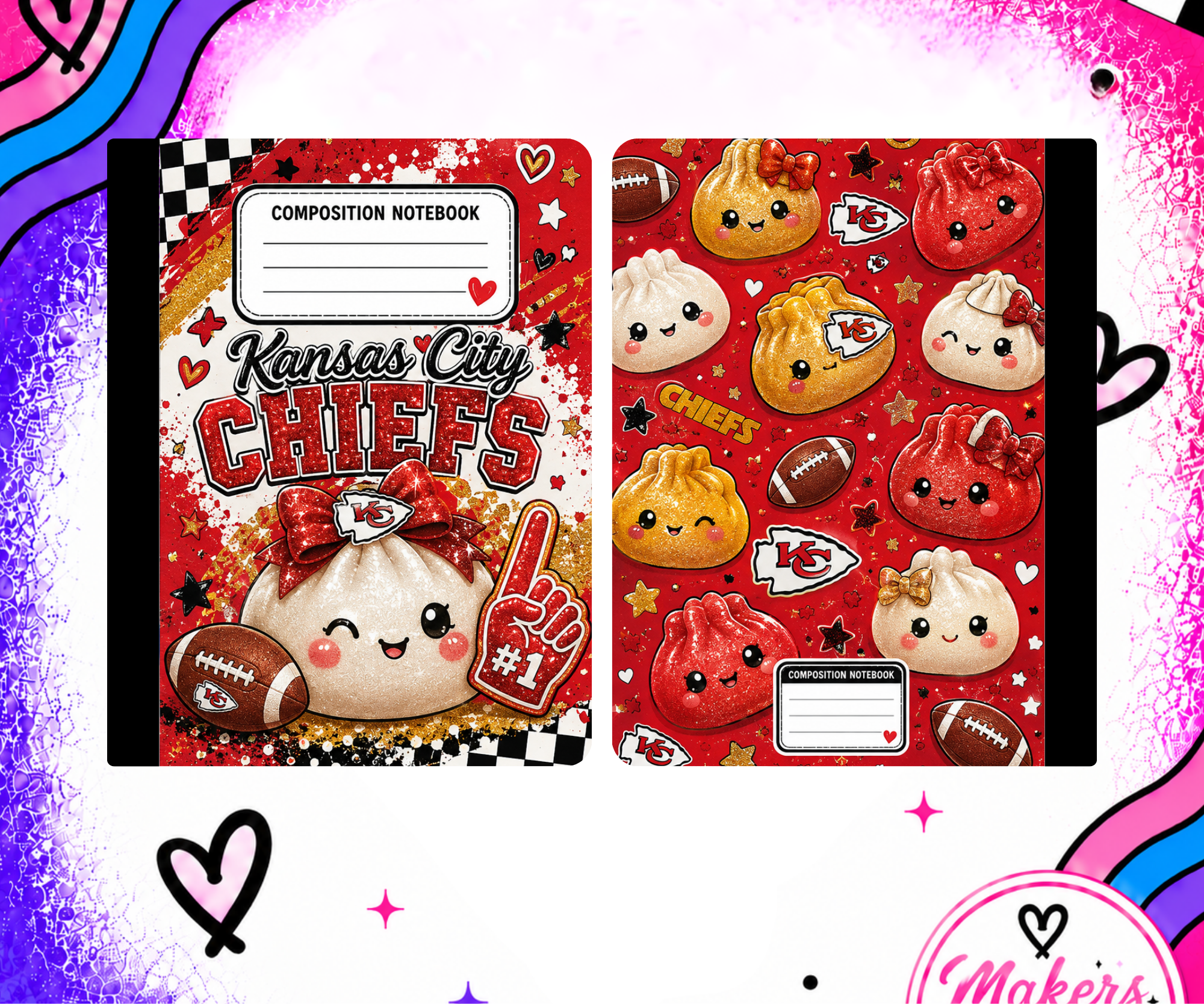 KC SQUISHY GIRL  DUMPLING Notebook cover