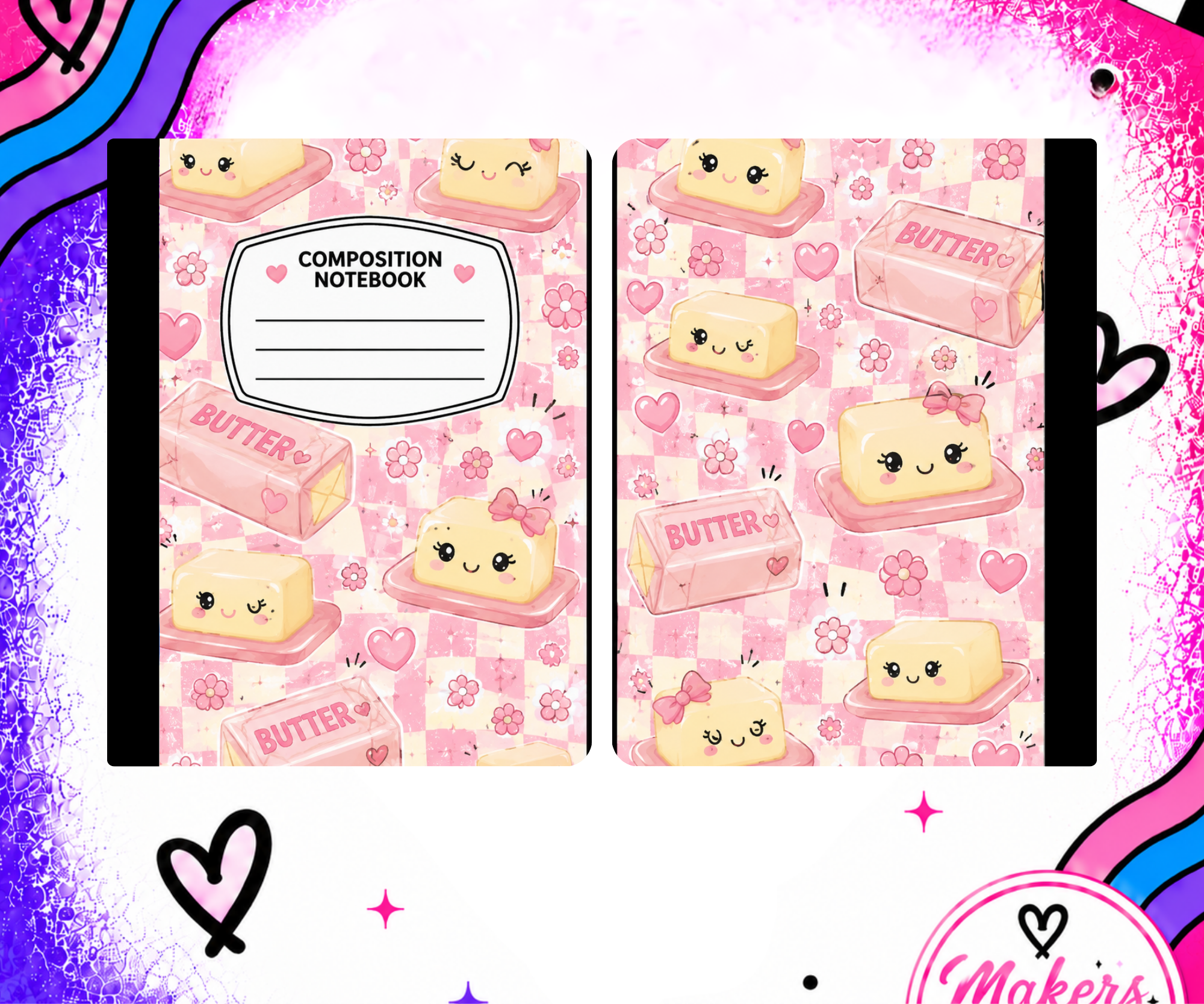 Pink Butter Notebook cover