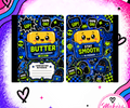 Blue Gamer Butter Notebook cover