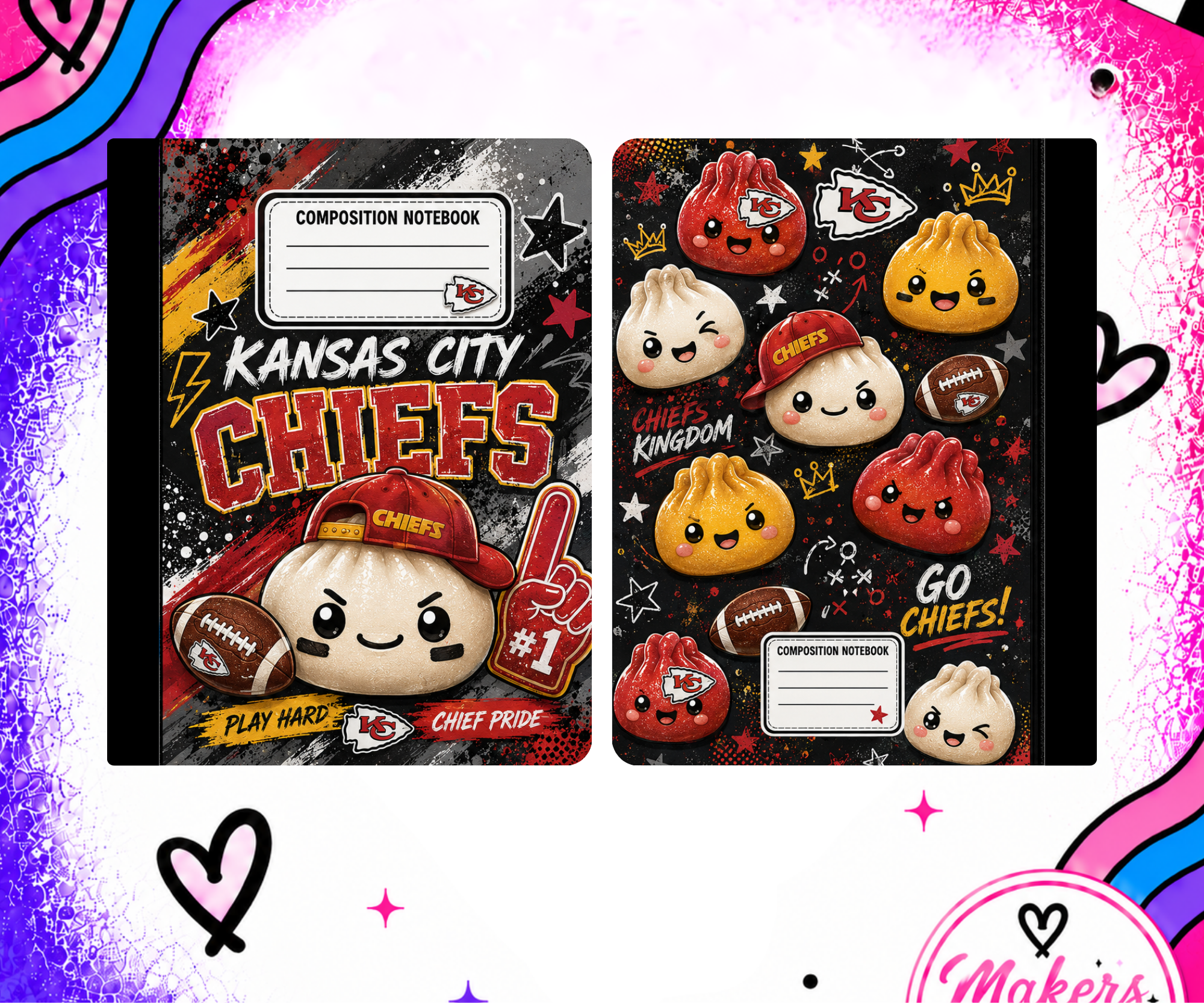 KC SQUISHY BOY  DUMPLING Notebook cover