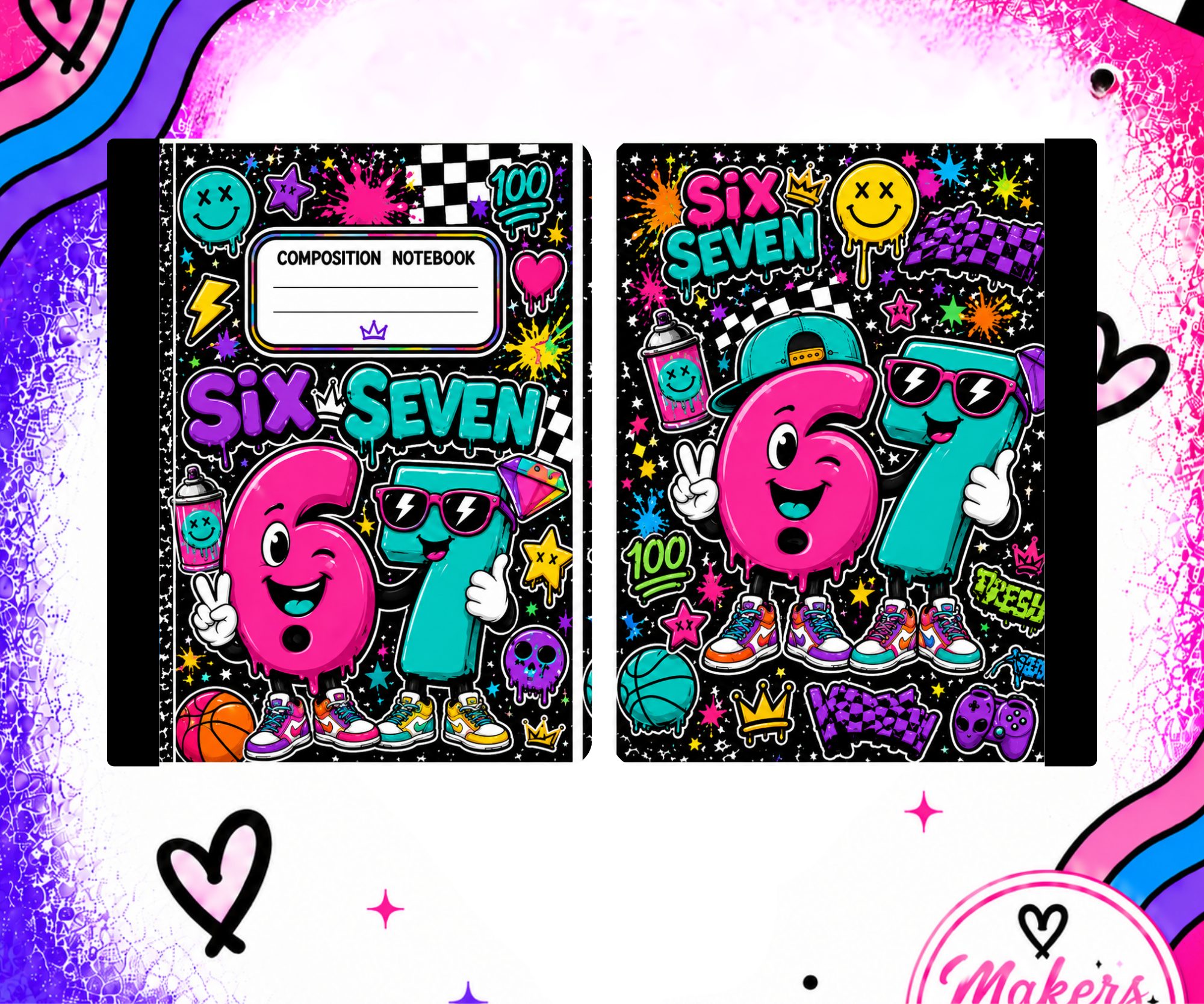 67 colorful Notebook cover