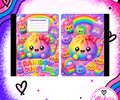 rainbow dumplings Notebook cover