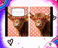 HIGHLAND WITH GLASSES notebook cover