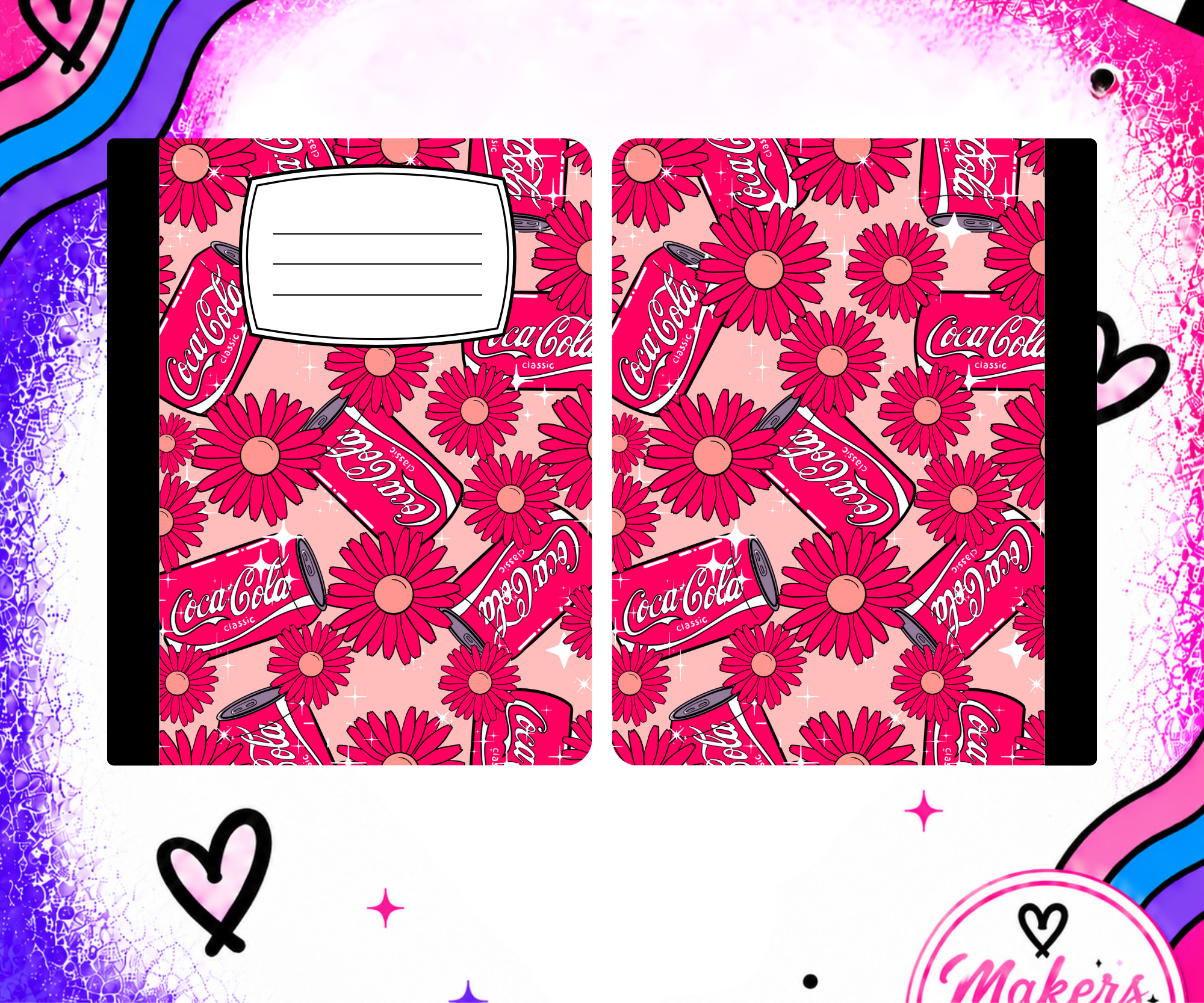 FLOWER COLA Notebook cover