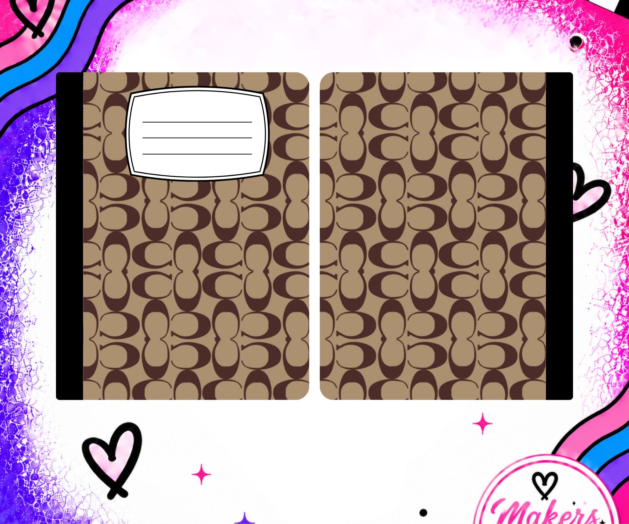COACH notebook cover