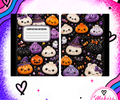 HALLOWEEN SQUISHY DUMPLING Notebook cover