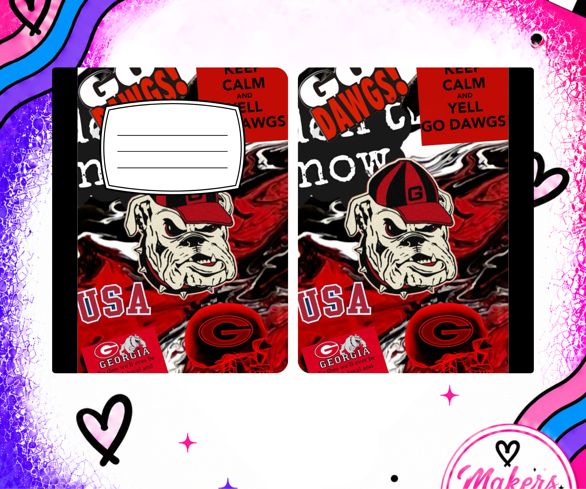 Georgia 2 notebook cover