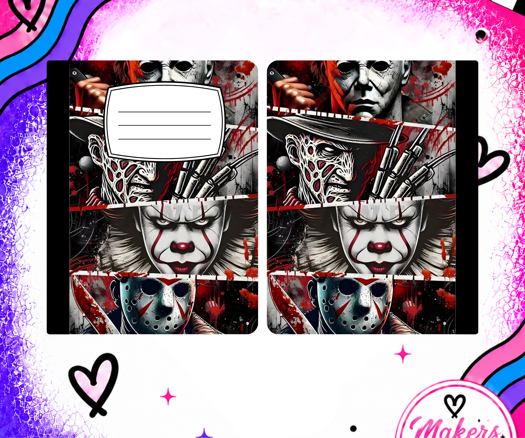 Halloween 4 notebook cover