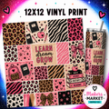 Animal print school PATCHWORK  Vinyl