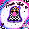 CHECKERED BUBBLE GUM GHOST FRESHIE MOLD