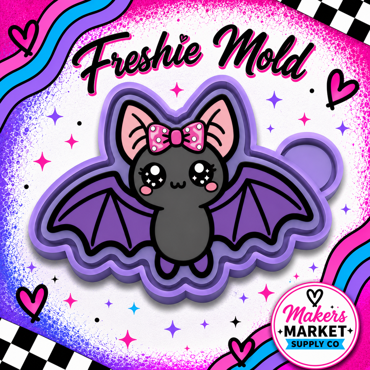 CUTE BAT FRESHIE MOLD