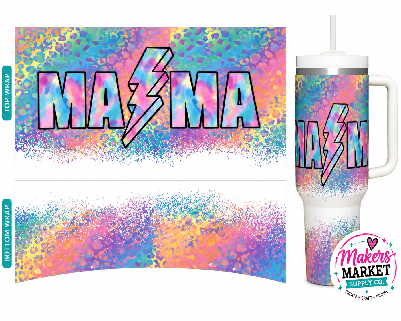 Rock Mama 40oz wrap