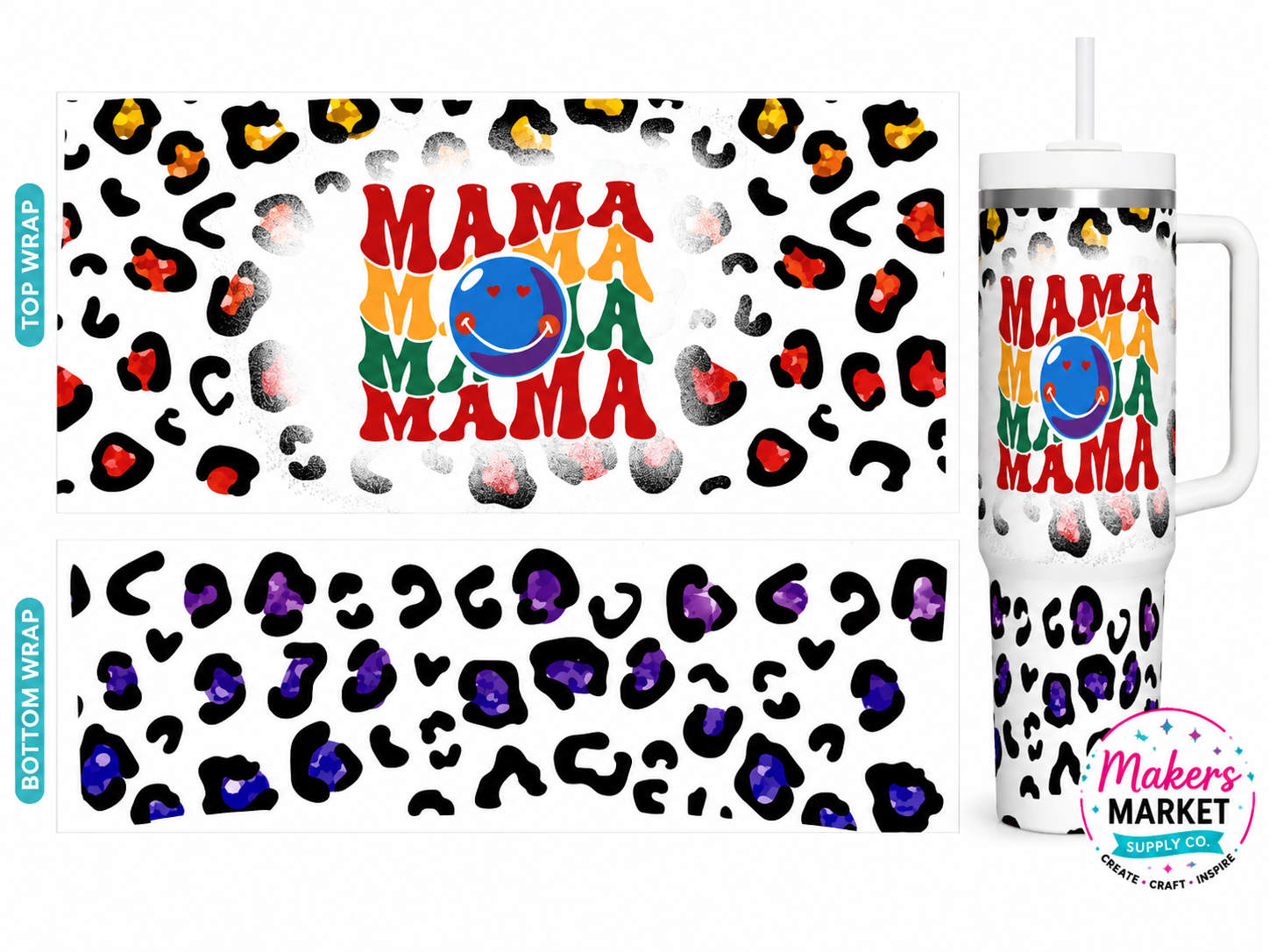 Mama Leopard 40oz wrap