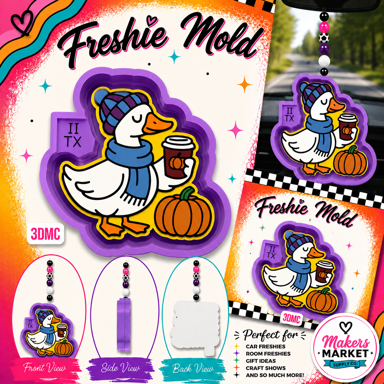 FALL GOOSE FRESHIE MOLD