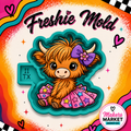 CUTTIE COW WITH STAR TUTU FRESHIE MOLD