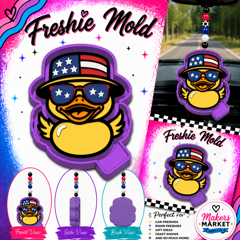 FLAG HAT DUCK  FRESHIE MOLD