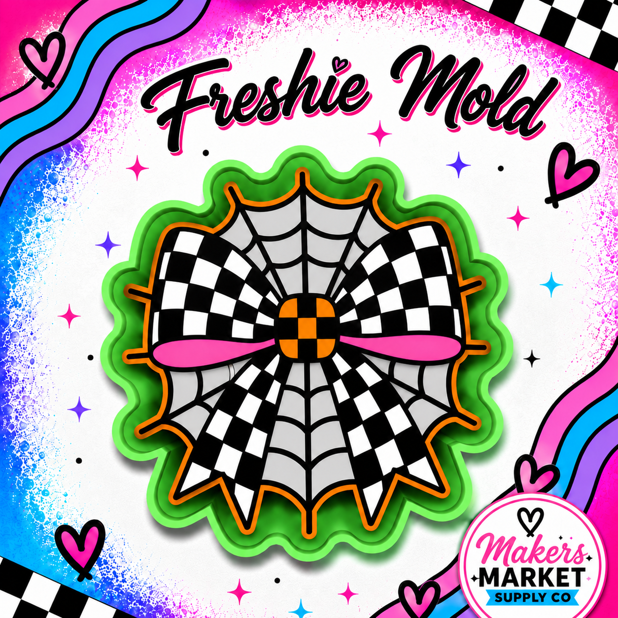 SPIDERWEB BOW FRESHIE MOLD