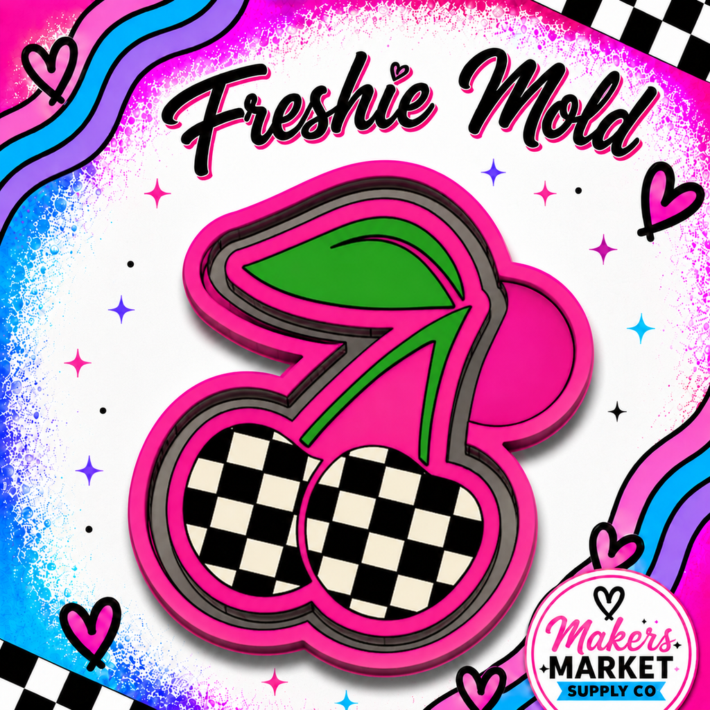 CHECKED CHERRIES FRESHIE MOLD