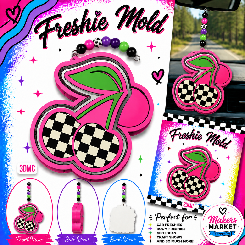 CHECKED CHERRIES FRESHIE MOLD