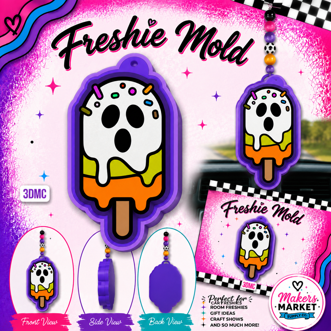 GHOST POPSICLE  FRESHIE MOLD