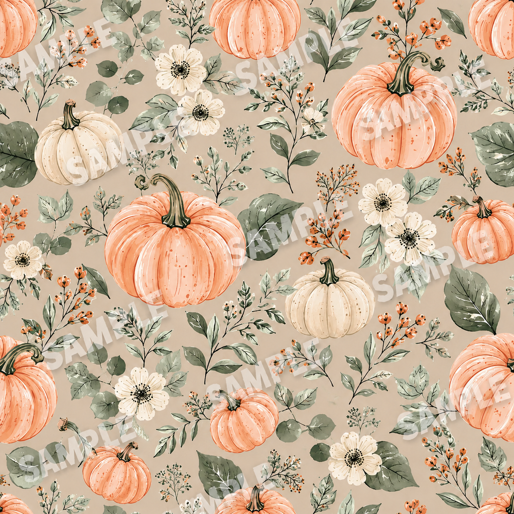 PUMPKINS ON SAGE  Vinyl