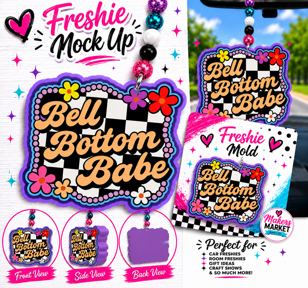 BELL BOTTOM BABE freshie mold