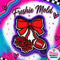 FOOTBALL AND POM  freshie mold