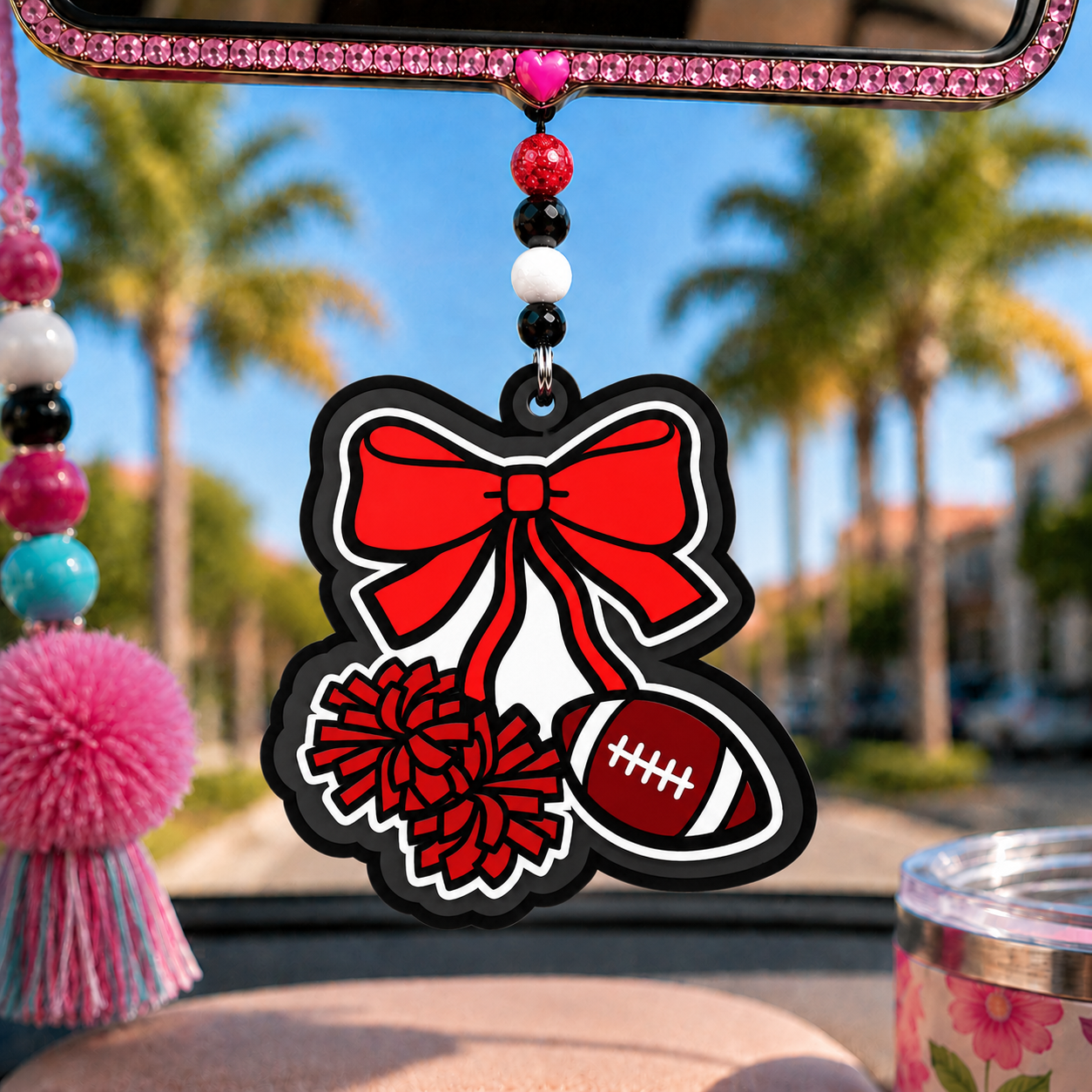 FOOTBALL AND POM  freshie mold