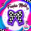 CHECKERED BOW FRESHIE MOLD
