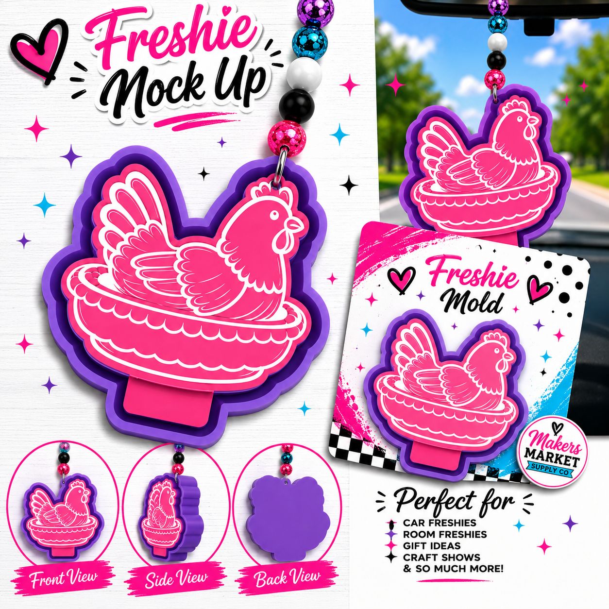 HEN ON NEST FRESHIE MOLD