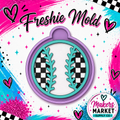 CHECKED BASEBALL/ SOFTBALL FRESHIE MOLD