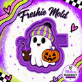 GHOST WITH COFFEE AND PUMPKIN FRESHIE MOLD