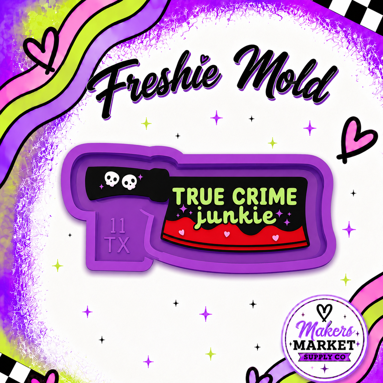 TRUE CRIME KNIFE FRESHIE MOLD