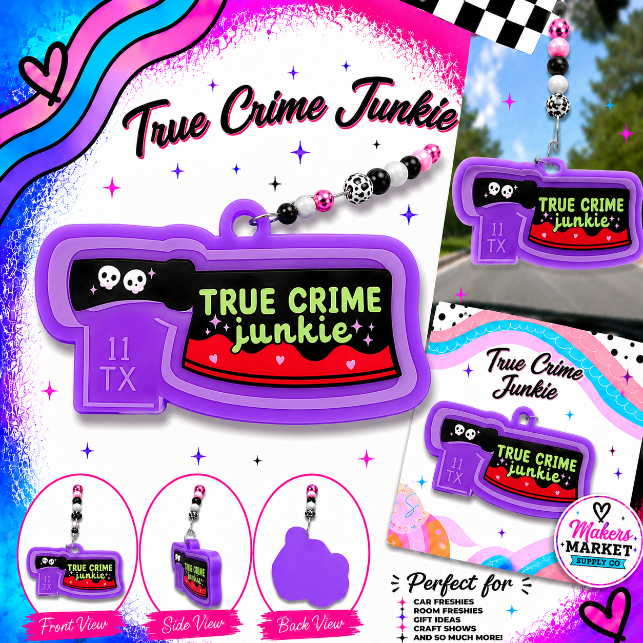 TRUE CRIME KNIFE FRESHIE MOLD