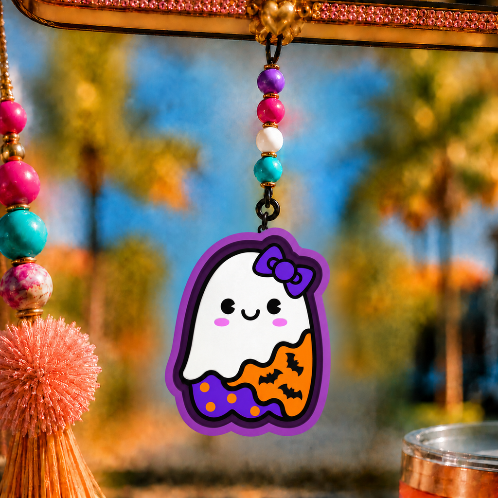 CUTE GHOST WITH SECTIONS FRESHIE MOLD