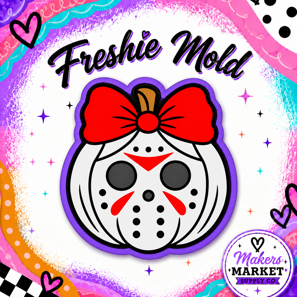 HOCKY MASK PUMPKIN FRESHIE MOLD