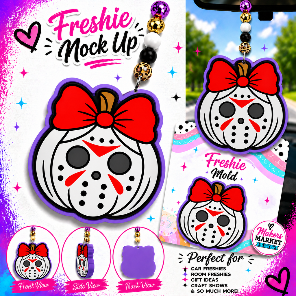 HOCKY MASK PUMPKIN FRESHIE MOLD