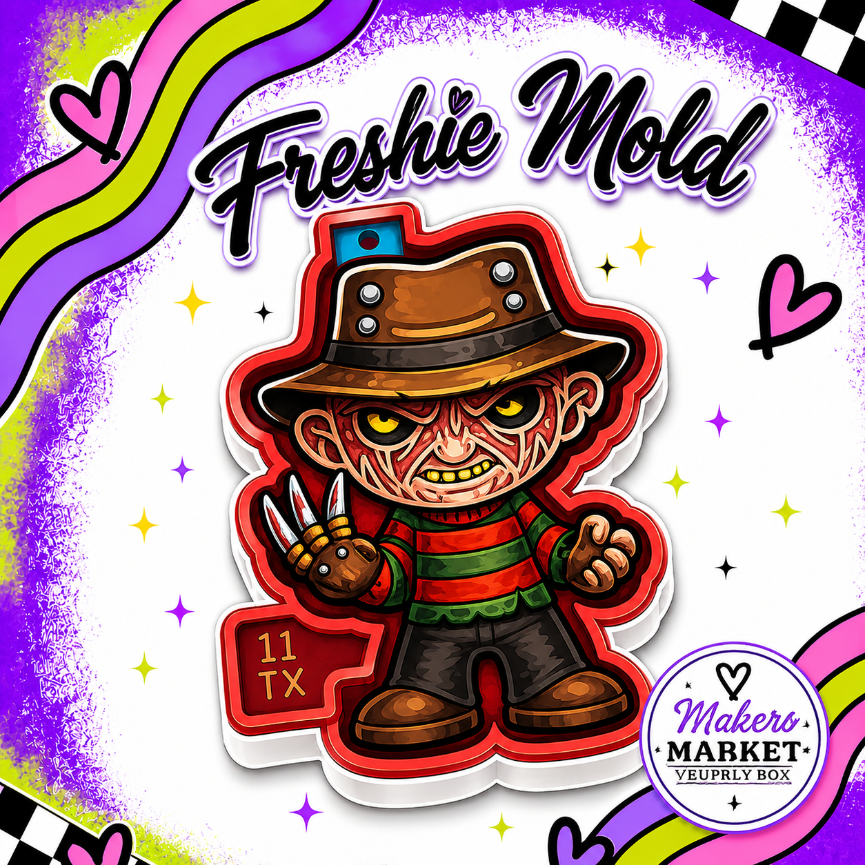CREEPY FRED FRESHIE MOLD